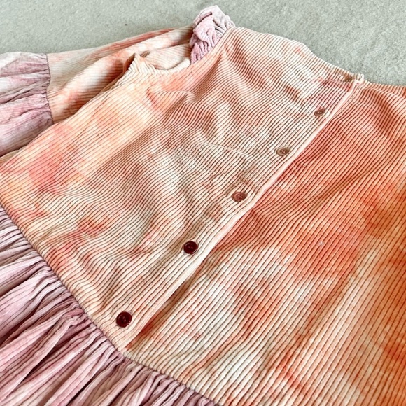 STORY MFG Amla top in peach/pink corduroy - Picture 11 of 13